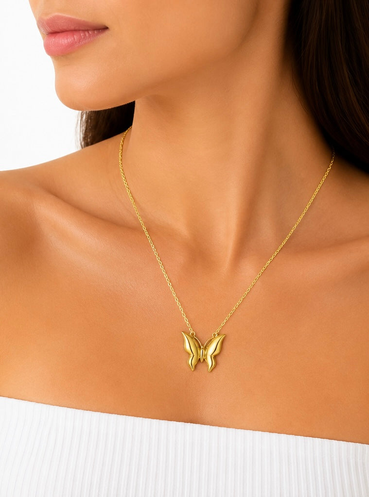 Aurora Butterfly necklace