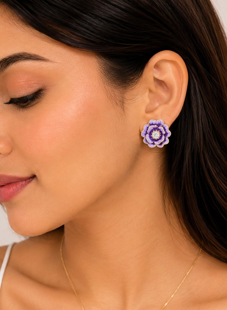 Lavender Bloom Studs