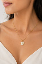 White butterfly necklace